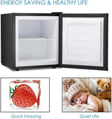 Antarctic Star Compact Chest Upright Freezer Single Door Reversible Stainless Steel Door