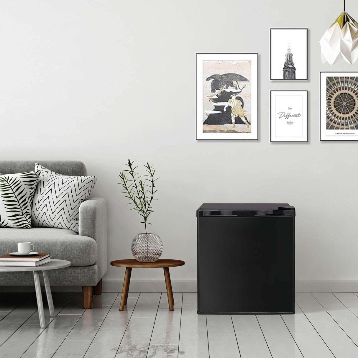 Antarctic Star Compact Chest Upright Freezer Single Door Reversible Stainless Steel Door