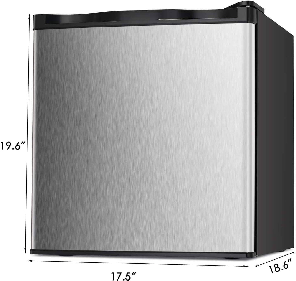 Antarctic Star Compact Chest Upright Freezer Single Door Reversible Stainless Steel Door