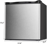 Antarctic Star Compact Chest Upright Freezer Single Door Reversible Stainless Steel Door