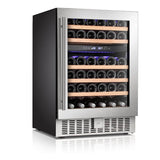 Antarctic Star 24" Wine Cooler Beverage Refrigerator Beer Digital Temperature Memory Glass Door