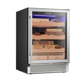 Antarctic Star Electronic Cigar Cooler Humidor, 24'' Buit-in Glass Door Cigar Cabinet