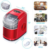 Antarctic Star Ice Maker Machine Countertop,Portable Automatic 9 Ice CubesSelf-Clean