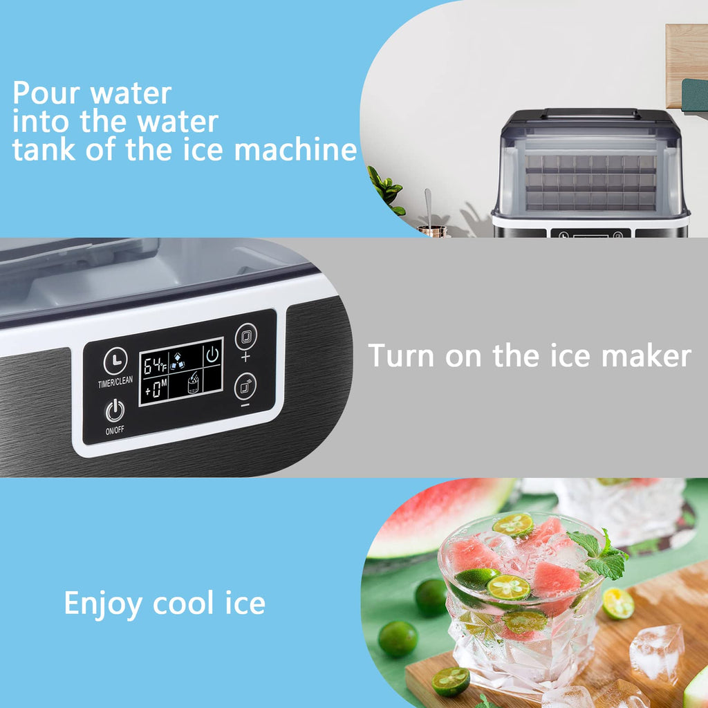 Antarctic -Star Ice Maker Machine Countertop,