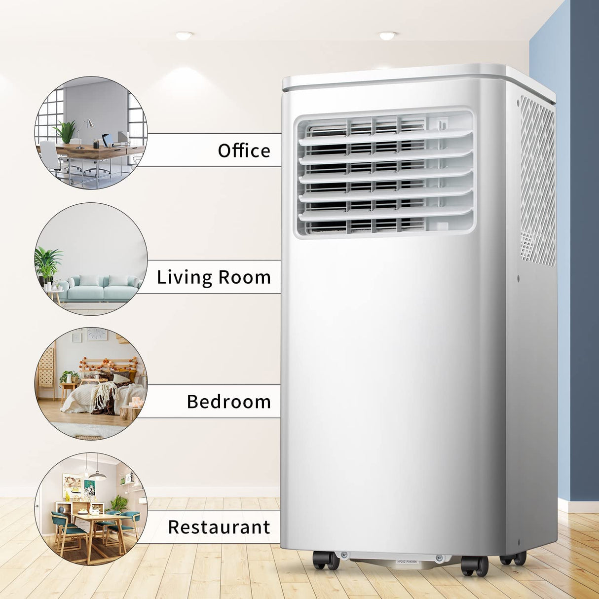 Atarctic - Star 8000BTU Portable Air Conditioner Built - in Dehumidifier Function,White - ANTARCTIC - STAR