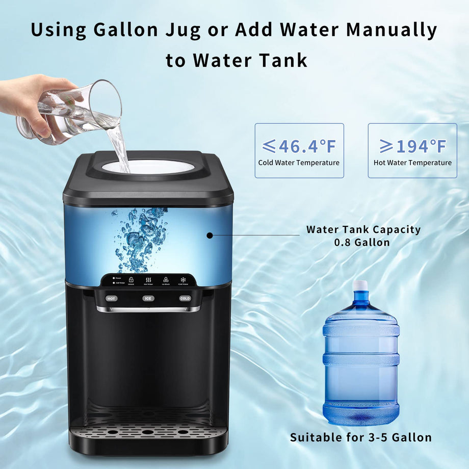 Small Water Dispensers For Fridge Gallon Iced Plastic Drink