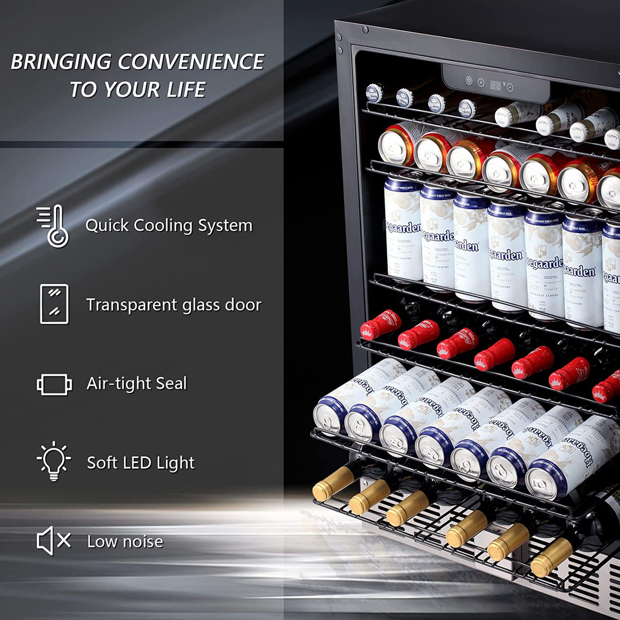 Antarctic Star 5.1 Cu.Ft Beverage Refrigerator Wine Cooler