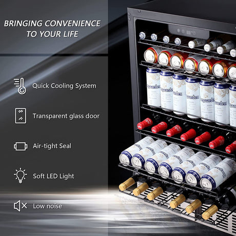 Antarctic Star 5.1 Cu.Ft Beverage Refrigerator Wine Cooler