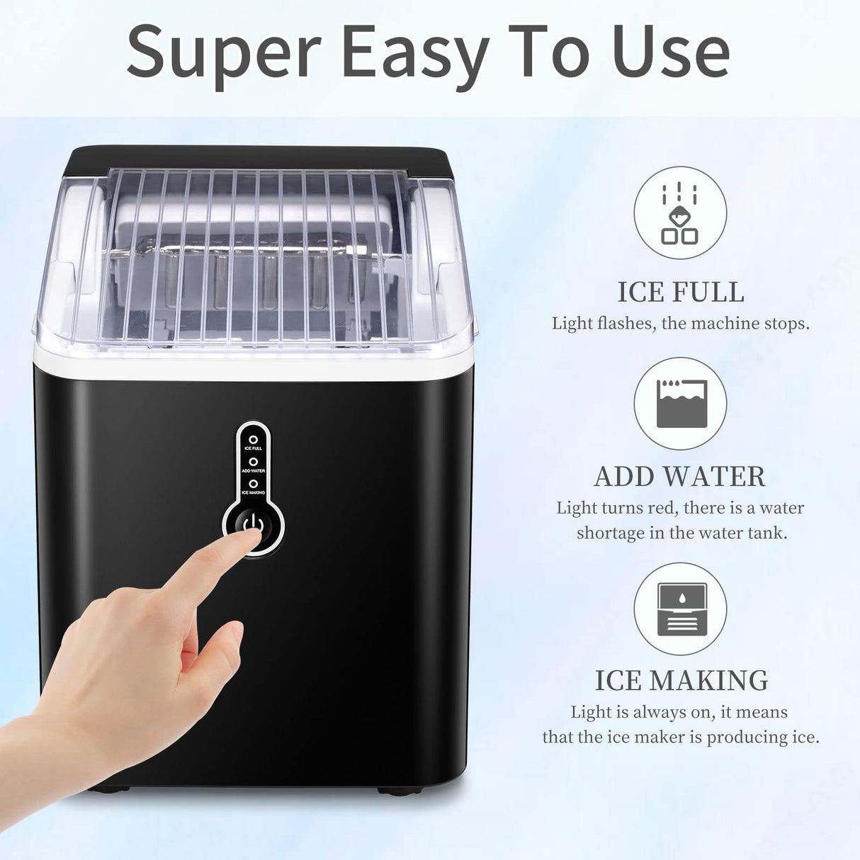 Antarctic Star Portable Ice Maker Machine for Countertop
