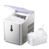 Antarctic Star Portable Ice Maker Machine for Countertop, Automatic 26 lbs in 24 Hours 9 pcs in 8 mins with Ice Shovel and Ice Basket Bullet Ice