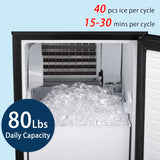 Antarctic-Star Commercial Ice Maker, Free Standing and Built In Ice Maker